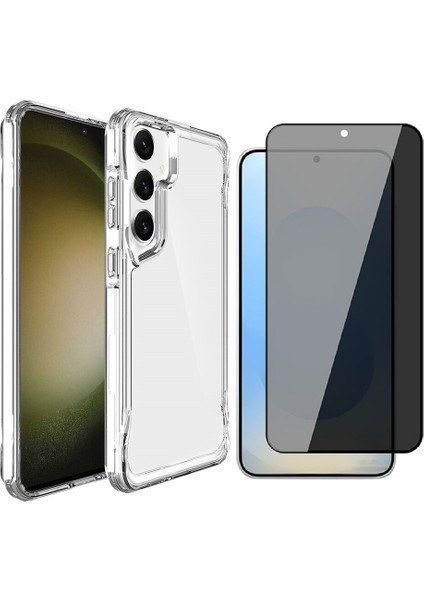 Samsung Galaxy S24 Plus Kılıf Zore T-Max Kapak + Hayalet Cam Ekran Koruyucu