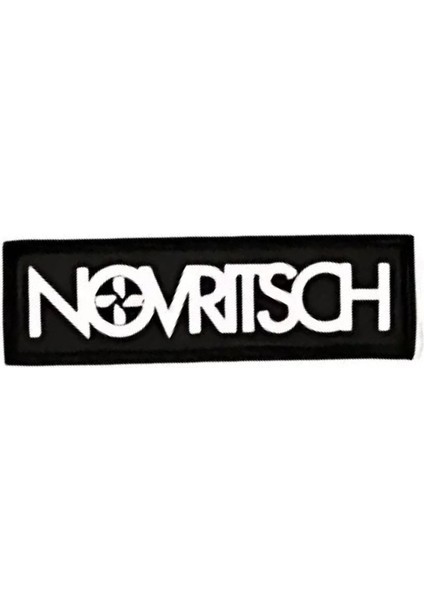 Novrıtsch Yazılı Patch Sıyah M1B