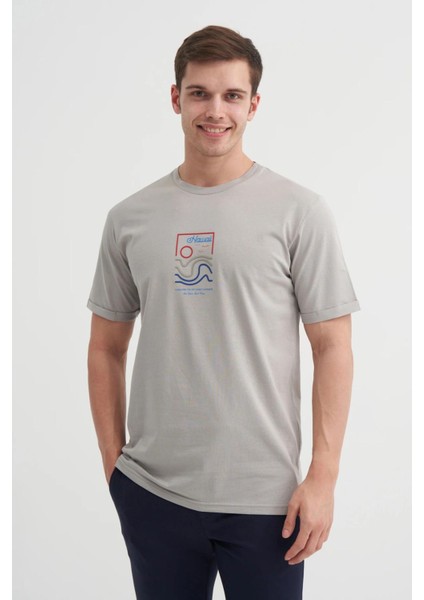 4188 Erkek Bisiklet Yaka T-Shirt