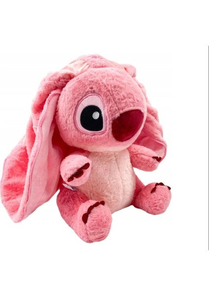 Stitch Lilo Angel Peluş Oyuncak Fermuarlı 30CM Stitch Peluş