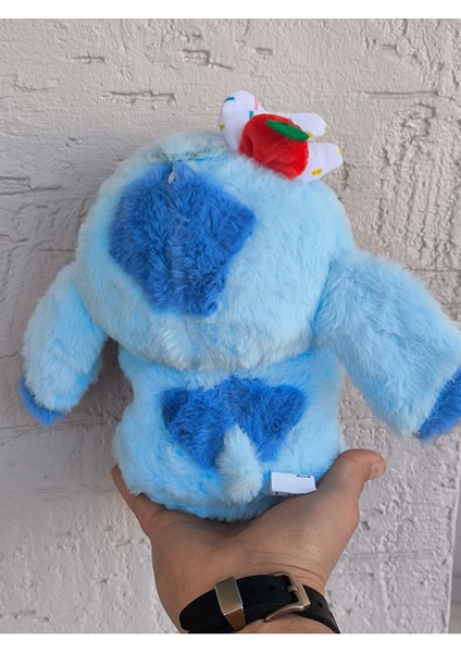 Stitch Peluş Oyuncak Kalp Elinde 225CM Yumoş Tüylü Uyku Arkadaşı Hediyelik Peluş Stich