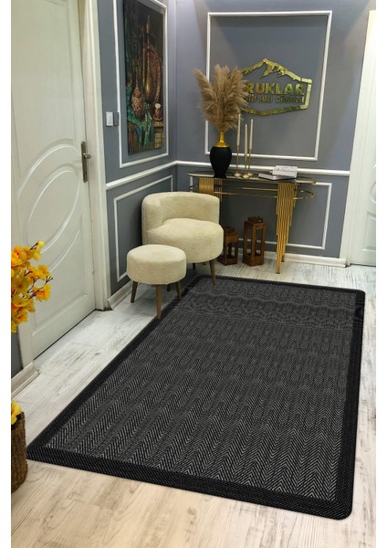 Kaymaz Taban Yıkanabilir Dijital Baskı Dekoratif Modern Desenli Dot Taban Halı Zen Serisi ZEN01