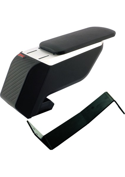 Fiat Doblo 2 2023 Premium Hq Lüks Delmesiz Çelik Ayaklı Gri-Siyah Kolçak