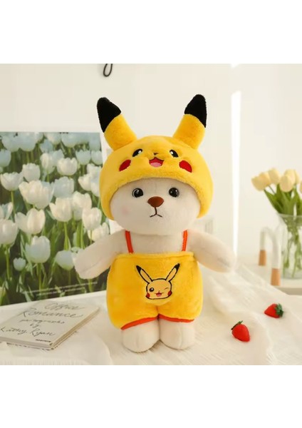 Huugle Ayıcık Peluş Oyuncak Giydirilebilir Kostümlü Ayıcık Pikachu Sanrio Stitch Hellokitty Ayı