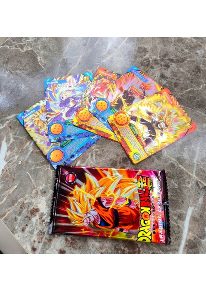 Dragonball Anime Kart Dragon Ball Kartlar 2 Paket 10 Adet Sert Parlak Özel Seri Oyun Kartları