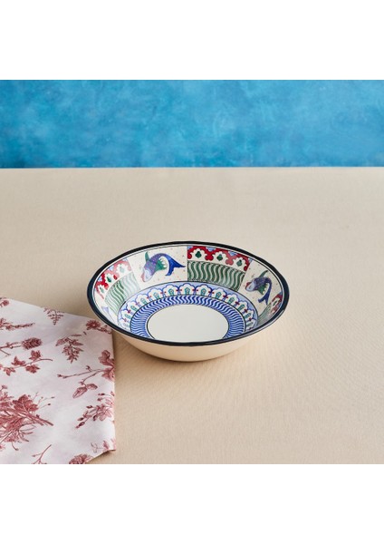 Iznik Balık Salata Kasesi 24 cm