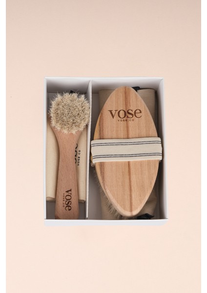 2' Li Set Doğal At Kılı (Vanilla) + Yüz Fırçası