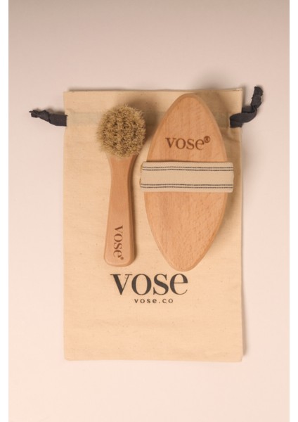 2' Li Set Doğal At Kılı (Vanilla) + Yüz Fırçası