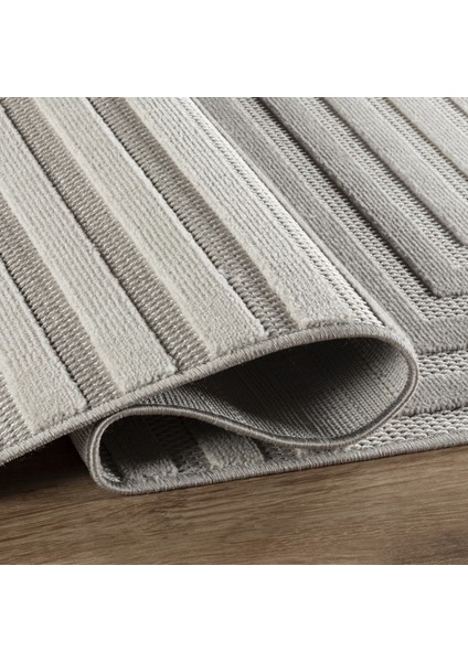 İskandinav Rune Gray 50x80 cm Salon Mutfak Halısı Yolluk Kilim