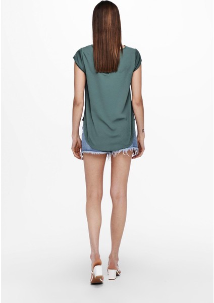 15142784 Onlvıc S/s Solıd Top Noos Wvn Kadın T-Shirt fiyatları
