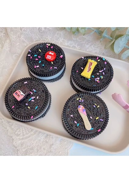 Oreo Sukuşi Yumoş Jel Stress Oyuncağı Oreo Model Squishy Elastik Kedi Patisi Taba