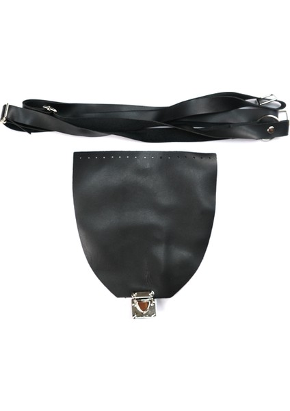 Deri Sırt Çantası Seti Kapak Askı Aparatı Siyah