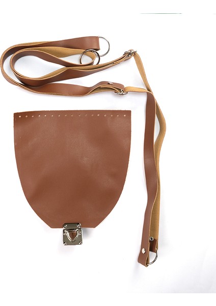 Deri Sırt Çantası Seti Kapak Askı Aparatı Taba Rengi