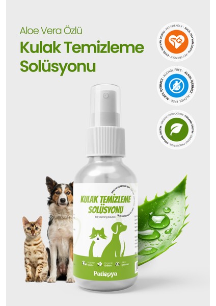 Kulak Temizleme Solüsyonu Aloe Vera Özlü -120ml indirimleri