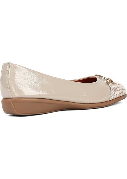 Kadın Vizon Tokalı Kroko Rugan Deri Babet indirimleri