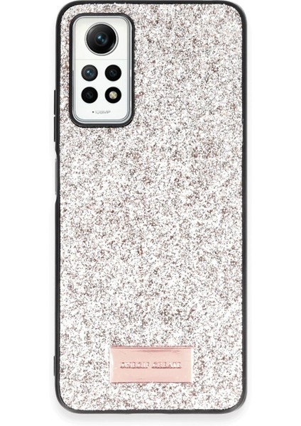 Onegif Xiaomi Redmi Note 12 Pro 4g Bright Simli Kapak - Gold Nrmsa
