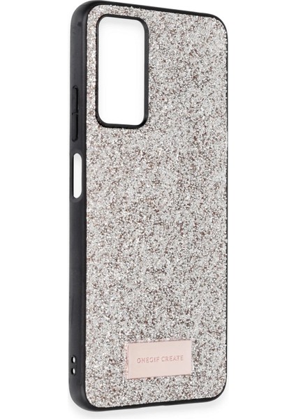 Onegif Xiaomi Redmi Note 12 Pro 4g Bright Simli Kapak - Gold Nrmsa