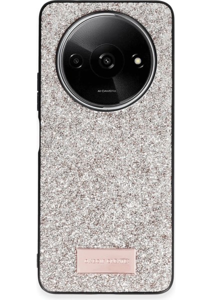 Xiaomi Redmi A3 4g Bright Simli Kapak - Gold Nrmsa