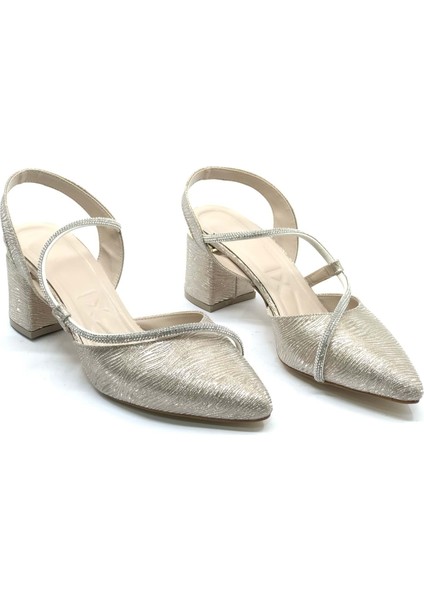 Mehtap Şerit Taşlı Kadın Abiye Topuklu Ayakkabı fiyatları