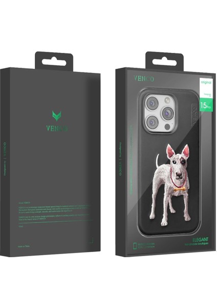 Iphone 15 Pro Max Perma Desenli Kapak - Koyu Kahve Nrmsa