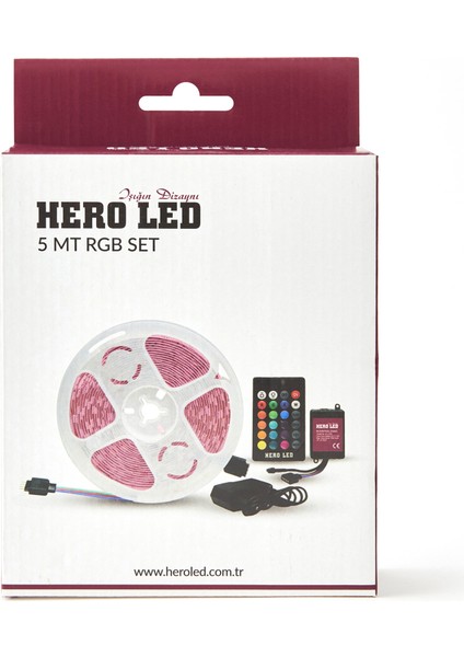 Uzaktan Kumandalı RGB Led Şerit - 5 m