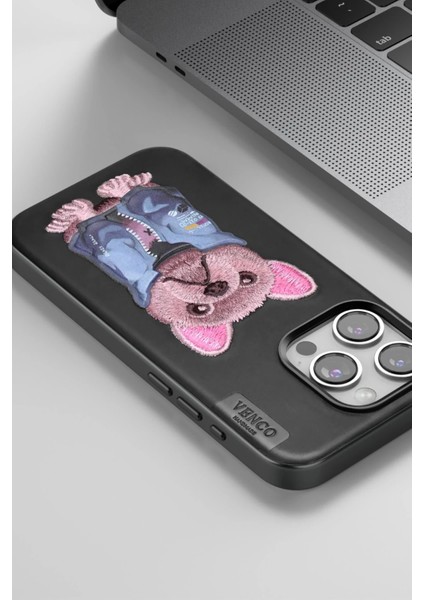 Iphone 14 Pro Max Cute Desenli Kapak - Lacivert Nrmsa