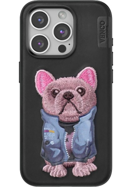 Iphone 15 Pro Max Cute Desenli Kapak - Siyah Nrmsa