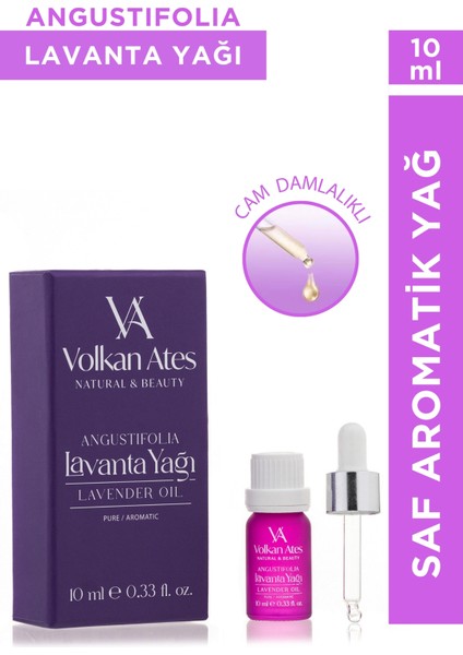 Lavandula Angustifolia Saf Lavanta Yağı Cam Damlalıklı 10 ml