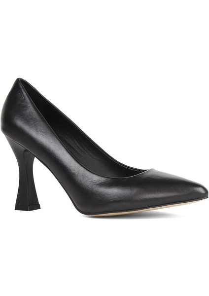 Kadın Siyah Ince Topuklu Deri Stiletto modelleri