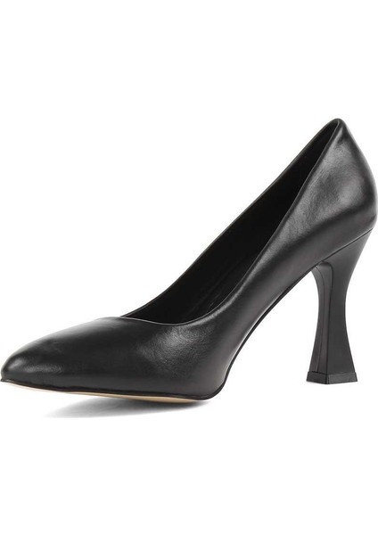 Kadın Siyah Ince Topuklu Deri Stiletto fırsatları