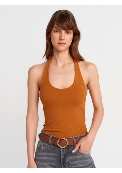 21052 Halter Yaka Top-A.kiremit