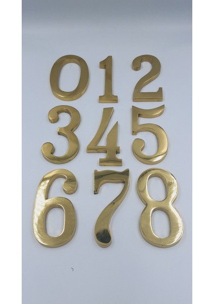 Pirinç Rakam Kapı Numarası 10CM fiyatları