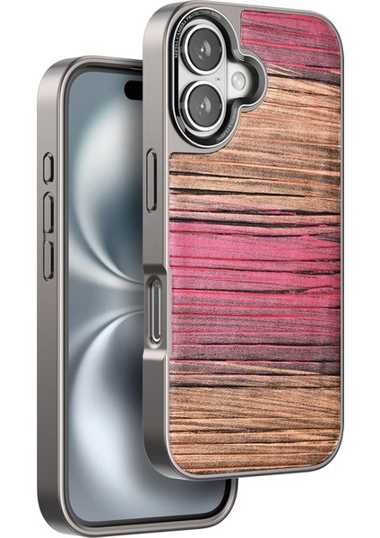 Iphone 16 Wave Kapak - Pembe Nrmsa