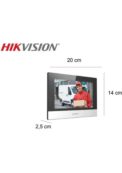 DS-KH6320-WTE1 7" TFT İç Mekan IP Görüntülü Diafon Ekran – Sadece Ekran