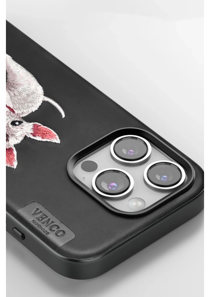 Iphone 16 Pro Perma Desenli Kapak - Lacivert Nrmsa