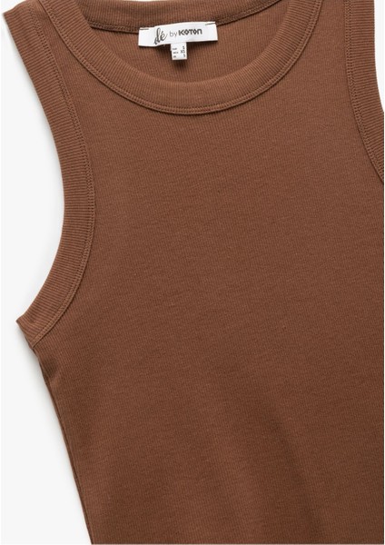 Halter Yaka Fitilli Slim Fit Crop Kadın Atlet 5SAL30083IK modelleri