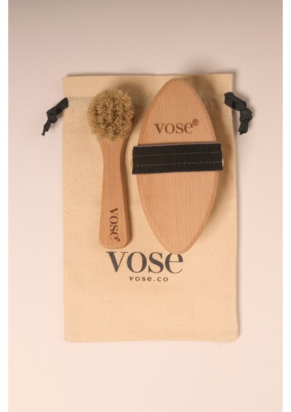 2' Li Set Doğal At Kılı (Black Rose) + Yüz Fırçası