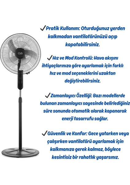 18 Inc Sanayi Tipi Uzaktan Kumadalı Vantilatör