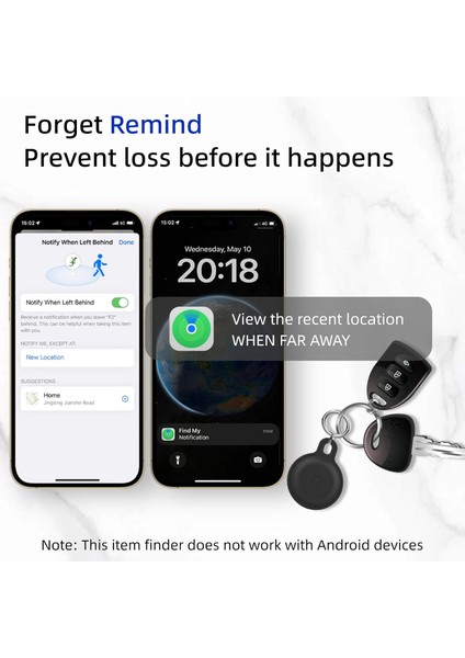 Apple Find My Uyumlu Akıllı Bluetooth Takip Cihazı | Gps Konum Etiketi | Anahtar, Cüzdan, Valiz, Evcil Hayvan Takibi (Yalnızca Ios) fırsatları