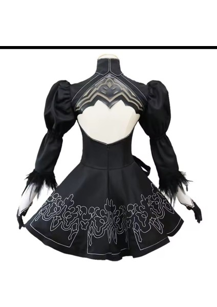 Nier Automata Yorha 2b Cosplay Kostüm, Automata Kostüm, Nier Oyun Kostümü, Cosplay Kostüm