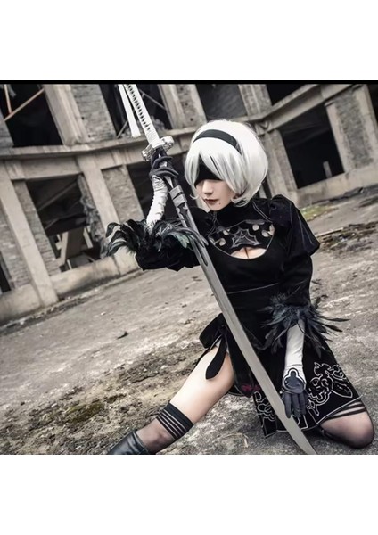 Nier Automata Yorha 2b Cosplay Kostüm, Automata Kostüm, Nier Oyun Kostümü, Cosplay Kostüm