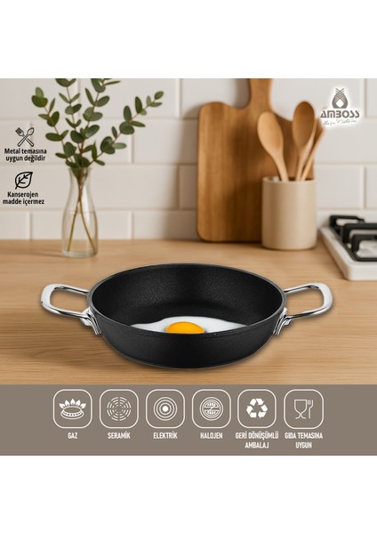 Dark Yanmaz Yapışmaz Titanyum Kaplama Sahan 18 cm
