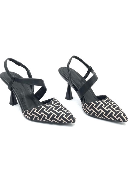 Feles Çapraz Detaylı Arkası Açık Stiletto Kadın Topuklu Ayakkabı fiyatları