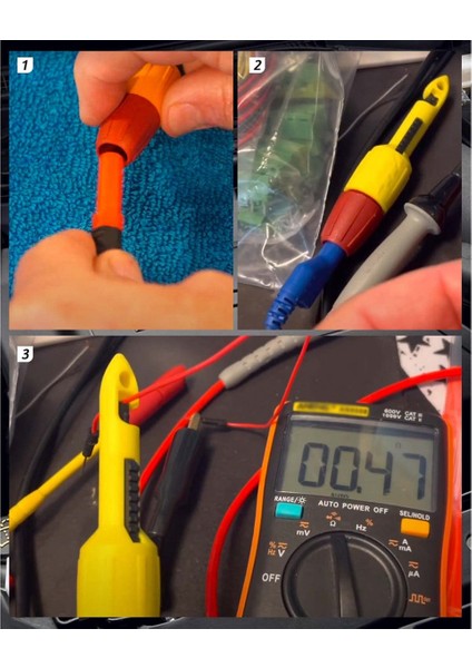2pcs Yalıtım Teli Delinme Probu Testi Kanca Klipsi (Yurt Dışından) fırsatları