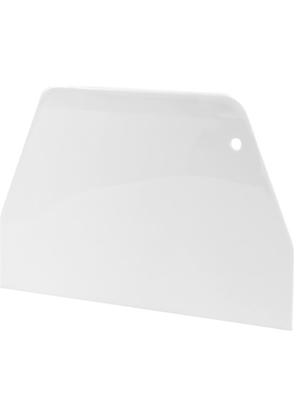 Xhhdqes 19 cm x 12.5 cm Düz Beyaz Plastik Kek Dekoratör Hamur Pasta Kazıyıcı Aracı (Yurt Dışından)