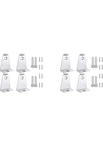 8x Metal Tutucu Braketler ve Pimler, Kör Braketler Yatay Kör Tonlar Penceresi Için Kör Tutucu Değiştirmeleri (Yurt Dışından)