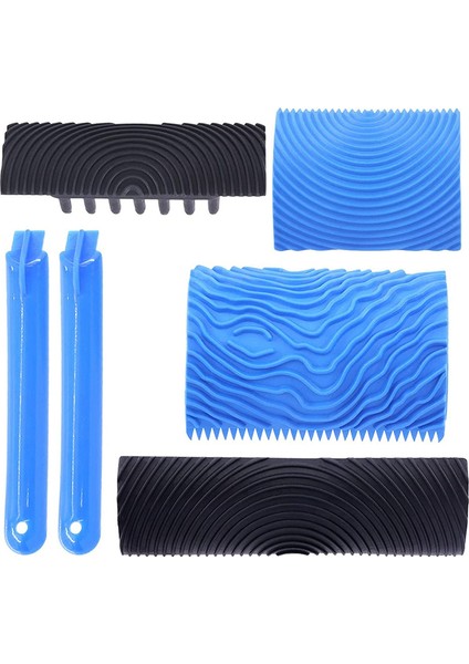 Adet Ahşap Tahıl Boyama Alet Seti, Ms6 Tahıl Doku Desen Rulosu (Yurt Dışından) fiyatları