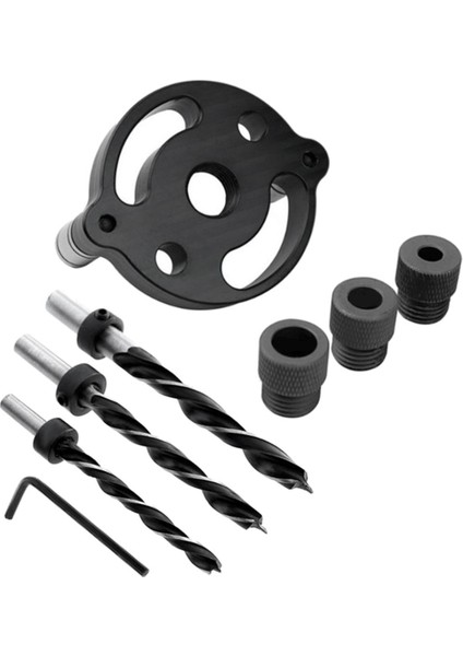 Ncanruı Dikey Cep Delik Jig Kendinden Merkezleme Dübelleme Jig Ağaç Işleme Için Delik Zımba Bulucu Matkap Kılavuzu, Set A (Yurt Dışından)