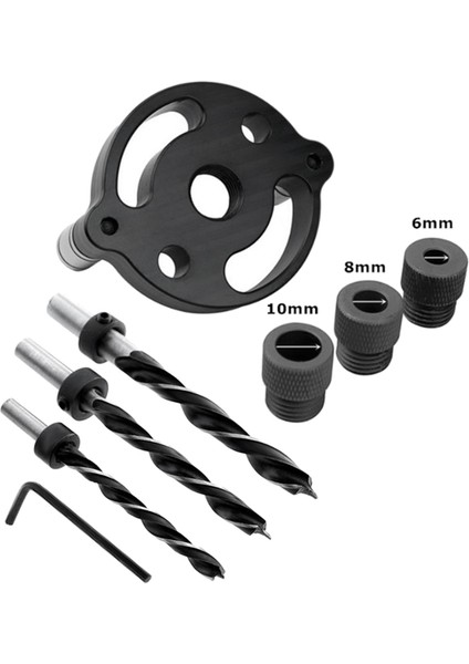 Ncanruı Dikey Cep Delik Jig Kendinden Merkezleme Dübelleme Jig Ağaç Işleme Için Delik Zımba Bulucu Matkap Kılavuzu, Set A (Yurt Dışından) fiyatları