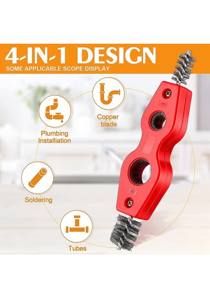 4 Adet Bakır Boru Temizleyici ve Rayba Seti Iç-Dış Rayba Boru ve Boru Çapak Alma Rayba Pah Aracı (Yurt Dışından) fırsatları